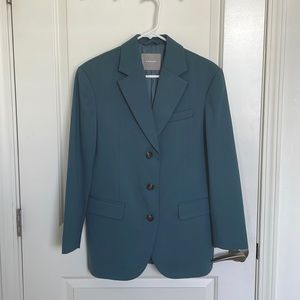 Everlane 80’s Italian Wool Blazer - Size 0, Dusty Blue